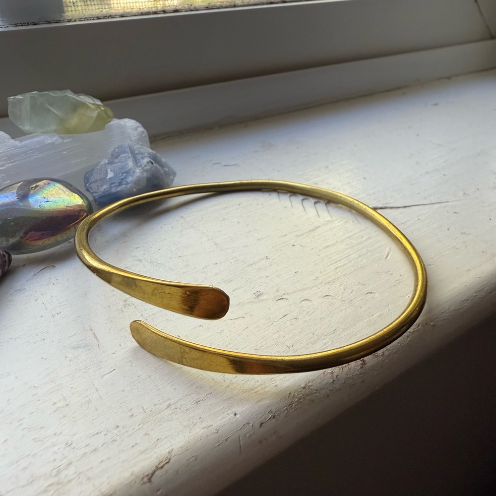 Gold Cuff Bracelet / arm band